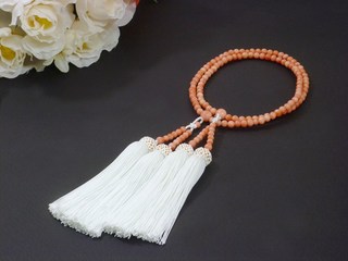 数珠‐深海サンゴ正絹白房二連.jpg